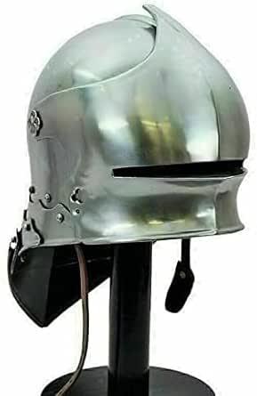 Product image of Medieval Knights German Sallet Helmet – Steel Adult Wearable Costume Helmet for LARP, Roleplay, Warrior, Halloween – Fully Functional & Authentic Historical Design