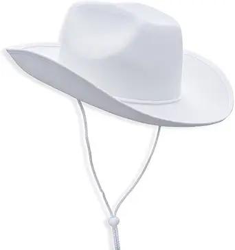 Product image of COLLECT PRESENT Plain Felt Cowboy & Cowgirl Hat for Men, Women, and Teens | Western Studded Cowboy Hat in Adult Sizes