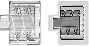 Product image of 50 Pack PP Male Luer Lock Plug (Cap) Adapter, Clear, ML1001