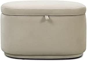 Product image of Nurture& The Ottoman Premium Quality Storage Ottoman for Nursery with Stain-Resistant Performance Fabric (Ivory)