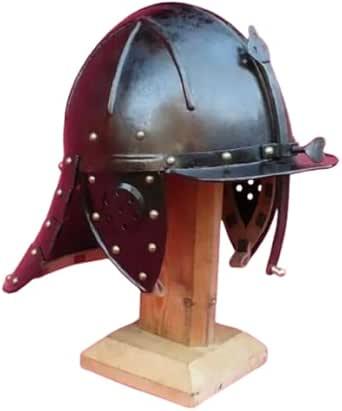 Product image of Medieval LobsterTail Pot Helmet English Civil War Era Helmet With Neck Guard Handcrafted Steel Antique Helmet For Roleplay & Cosplay