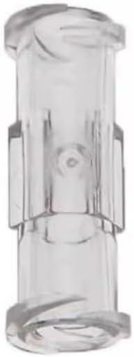 Product image of 100 pk Luer Lock Adapter, Clear Female-Female Luer Lock Connector Kit Luer Connector,PC,Sterile (unsterilized,bulk form packing,PC)