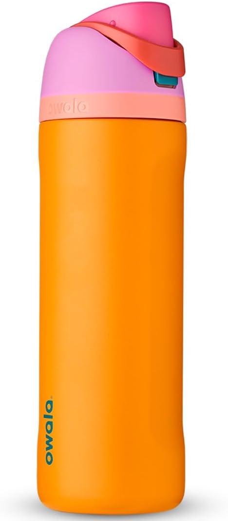 Product image of Owala FreeSip Insulated Stainless Steel Water Bottle with Straw for Sports, Travel, and School BPA-Free Sports Water Bottle, 24 oz, Tropical