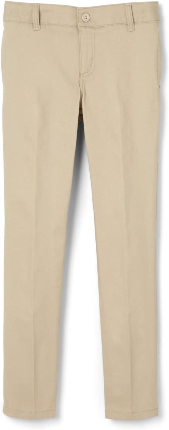 Product image of French Toast Girls' Little Stretch Twill Skinny Leg Pant with Pockets, School Uniforms for Kids and Teens
