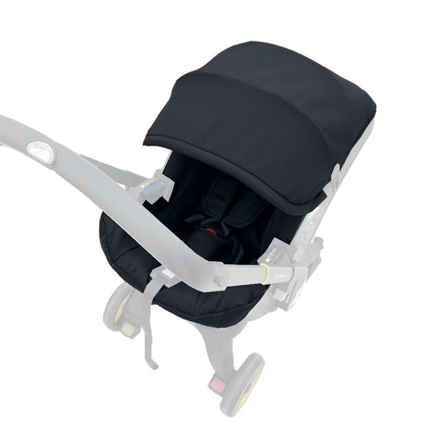 Product image of Stroller Accessory Washing Kit Textile Set, Colorful Canopy & Water Resistance Soft Cushion Compatible with DOONA Strollers (Fashion Black)