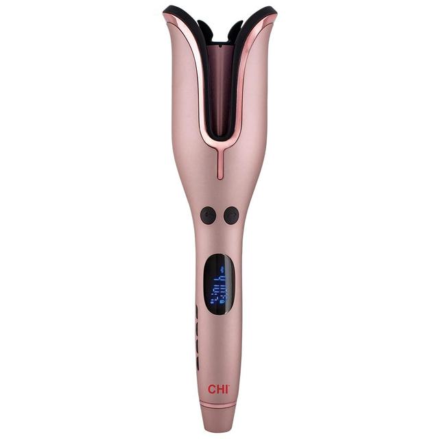 Product image of CHI Spin N Curl, Curling Iron For Healthy & Shiny Effortless Curls & Waves, Provides Preset Temperature Settings For Each Hair Texture, Rose Gold
