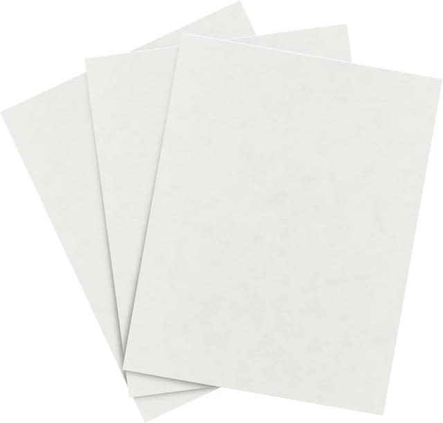 Product image of Fleece White Parchment Cardstock – Great for Certificates, Menus and Wedding Invitations | Medium Weight 65lb Cover (176gsm) | 8.5 x 11” | 50 Sheets per Pack