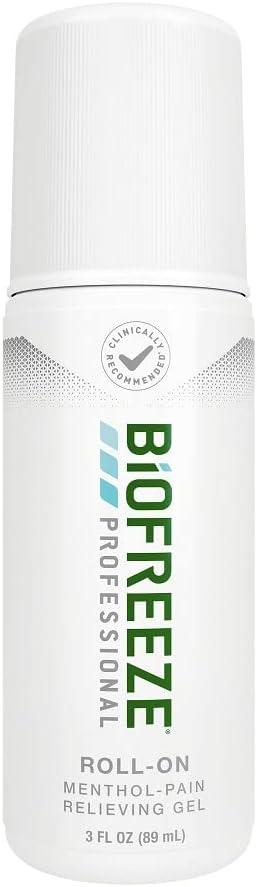 Product image of Biofreeze Professional Roll-On Gel 3 FL OZ, Green Topical For Muscles And Joints From Arthritis, Backache, Strains, Bruises, & Sprains (Package May Vary)
