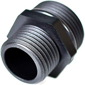 Product image of WKUP F002, 1 NPT Male to 3/4 GHT Male Adapter, Rubber O-Ring Included on NPT End (Pack of 2)