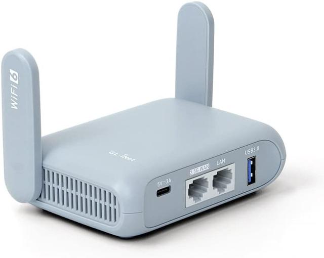 Product image of GL.iNet GL-MT3000 (Beryl AX) Portable Travel Router, Pocket-Sized Wi-Fi 6 Wireless Travel Gigabit Router, with OpenVPN & Wireguard for Public & Hotel Wi-Fi Use, Suitable for Cruise/RV/Airplane/Hotel