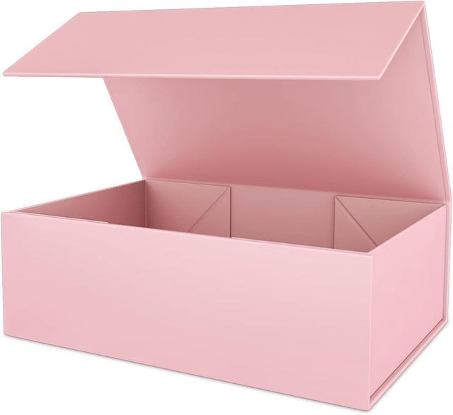 Product image of Pink Gift Box 10" x 6" x 3" with Magnetic Closure Lid Gift Boxe for Presents,Bridesmaid Gifts Boxes,Cute Box,Birthday Gift box,Luxury for Gift Packaging, Magnetic Gift Boxe for Wrapping Gifts (Pink)