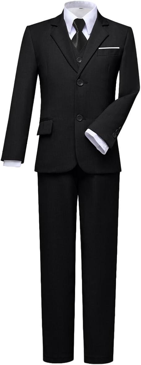 Product image of Visaccy Boys Suits Slim Fit Dress Clothes Ring Bearer Outfit
