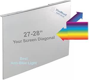 Product image of VizoBlueX 27-28 inch Anti-Blue Light Filter for Computer Monitor. Blue Light Monitor Screen Protector panel (24.8"x14.6") Fits LCD TV PC Mac Monitors