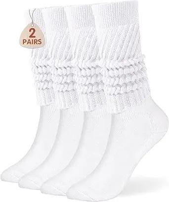 Product image of Buauty Women's Slouch Socks, Soft Extra Long Scrunch Knee High Sock fall Winter Knit Slouchy Thigh High Boot Socks