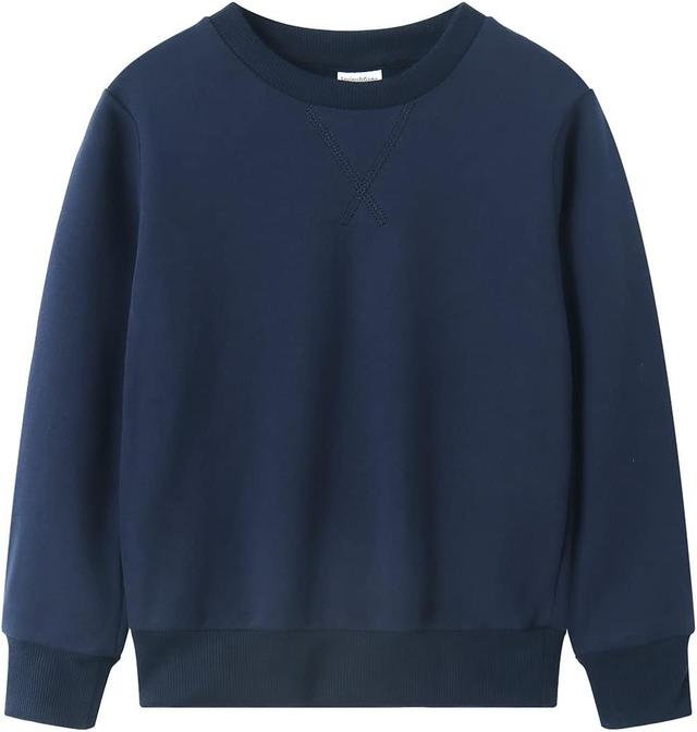 Product image of Spring&Gege Youth Basic Sport Crewneck Pullover Sweatshirts for Children（3-14 Years）