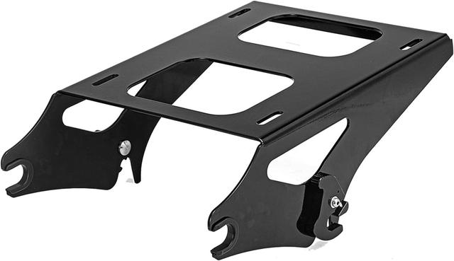 Product image of Mofun Detachable Tour Pack Mounting Rack Trunk Mount Compatible with Harley Touring Road King Electra Road Street Glide 2014-2024 Gloss Black