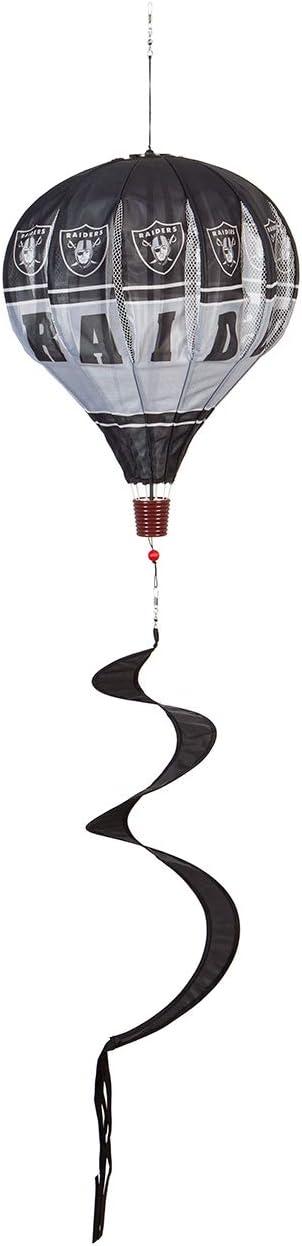 Product image of Las Vegas Raiders Flag Banner Wind Spinner Hot Air Balloon Design 55 Inch