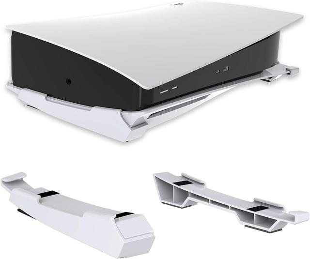 Product image of NexiGo PS5 Accessories Horizontal Stand, [Minimalist Design], PS5 Base Stand, Compatible with Playstation 5 Disc & Digital Editions, White (Renewed)
