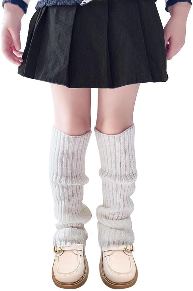 Product image of Leg Warmers for Kids Junior Girls Sock Sleeves Knitted Winter Leg Warmers for Yoga Ballet Dance Sports