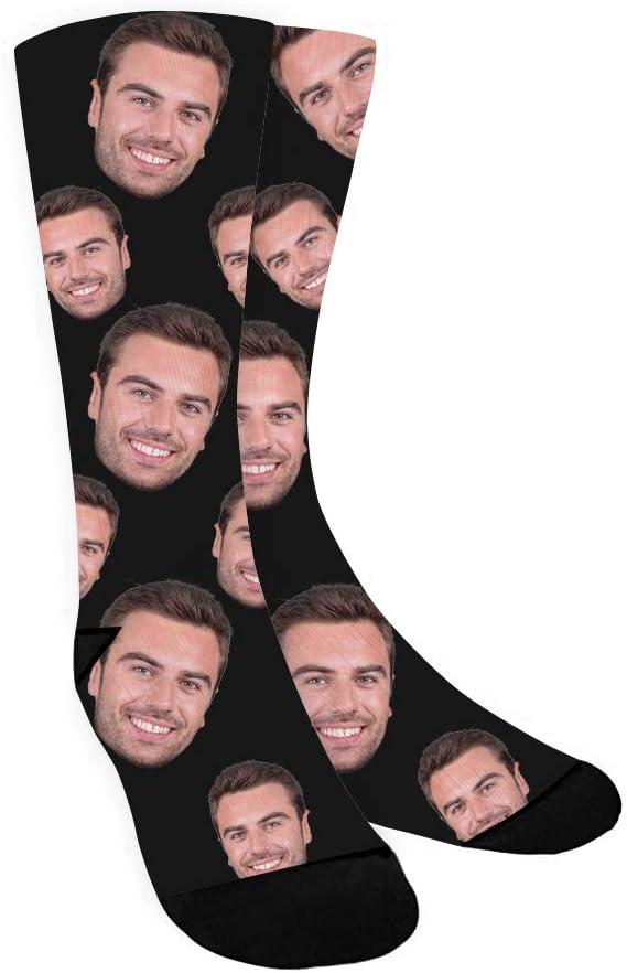 Product image of ShineSand Custom Face Socks with Picture, Personalized Socks with Photo Customized Unisex Funny Crew Sock Gifts for Men Women