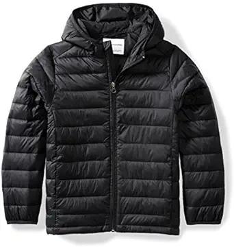 Product image of Amazon Essentials Boys and Toddlers' Lightweight Water-Resistant Packable Hooded Puffer Jacket