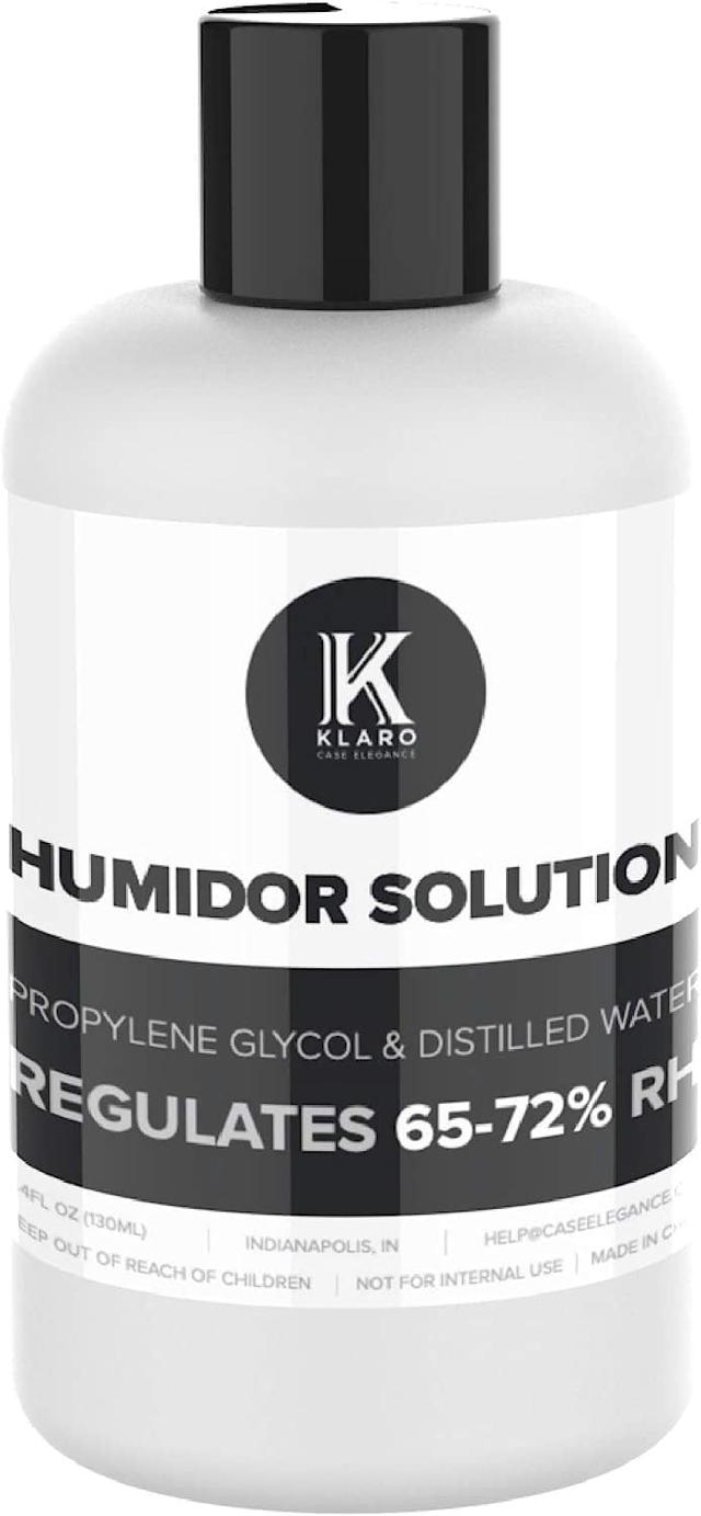 Product image of CASE ELEGANCE Klaro Humidor Solution Single Bottle - Regular Solution for Summer Months/Humid Climate 250ml - Klaro by Case Elegance