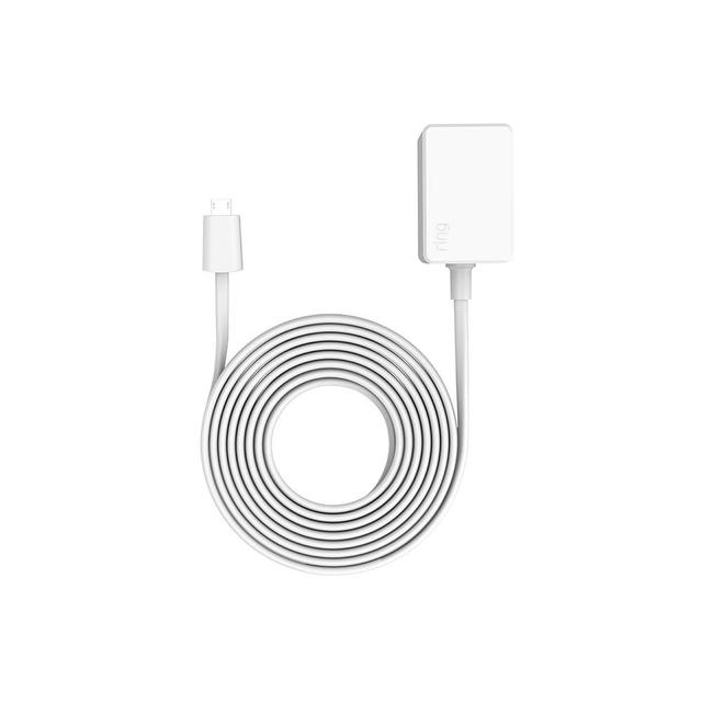 Product image of 10ft Power Adapter for Ring Indoor Cam (1st Gen), White