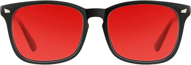 Product image of TIJN Sleep Glasses for 99.9% Blue Green Light Blocking Dual AR Coatings Red Lens for Computer Gaming Reduce Eyestrain