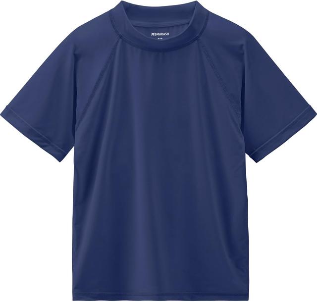 Product image of Boy's UPF 50+ Rash Guard Swim Shirts Short Sleeve Sun Protection SPF Fishing Surfing Water Beach Shirts Quick Dry