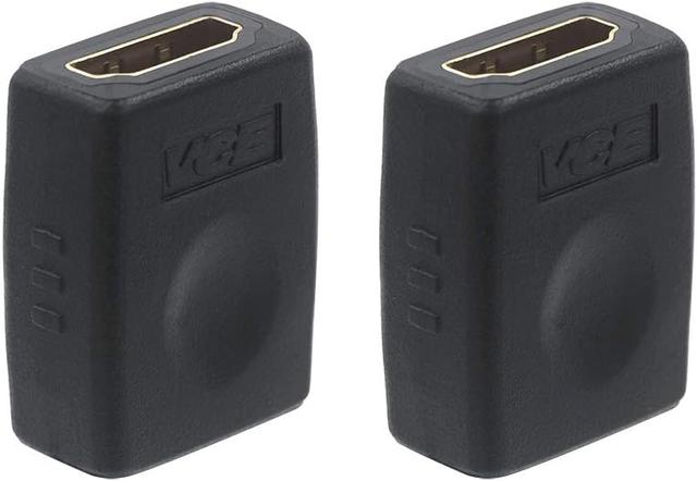 Product image of VCE HDMI Coupler HDMI Female to Female Connector 3D 4K Extension Adapter Compatible with PCs and Xbox One，Wall-Mounted TVs and Five TV Sticks, 2-Pack