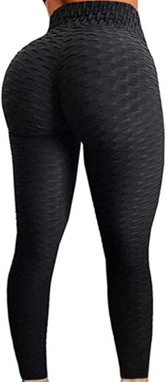 Product image of FITTOO Womens High Waist Textured Workout Leggings Booty Scrunch Yoga Pants Slimming Ruched Tights
