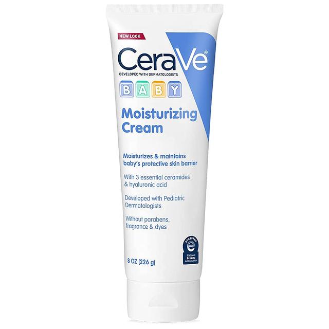 Product image of CeraVe Baby Cream, Gentle Moisturizing Cream with Ceramides, Fragrance, Paraben, Dye & Phthalates Free, Rich & Non-Greasy Feel, Gentle Baby Skin Care, 8 Ounce