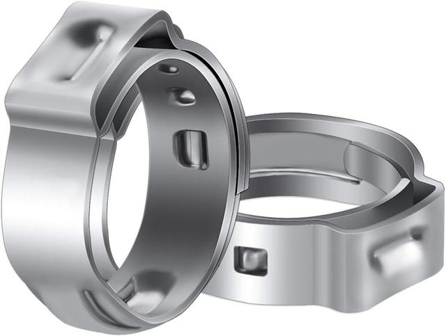 Product image of LOKMAN 50 Pack 1/2 Inch PEX Cinch Clamps, Stainless Steel Rings Pinch Clamps for PEX Tubing Pipe Fitting Connections (1/2 Inch)
