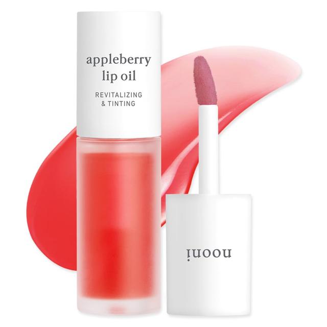 Product image of NOONI Korean Hydrating Lip Oil - Appleberry | Long-Lasting, Moisturizing, Plumping, Revitalizing for Dry Lips, Waterproof, No Peel Off, Hydrating, Nourishing Crystal Clear, 0.12 FL Oz