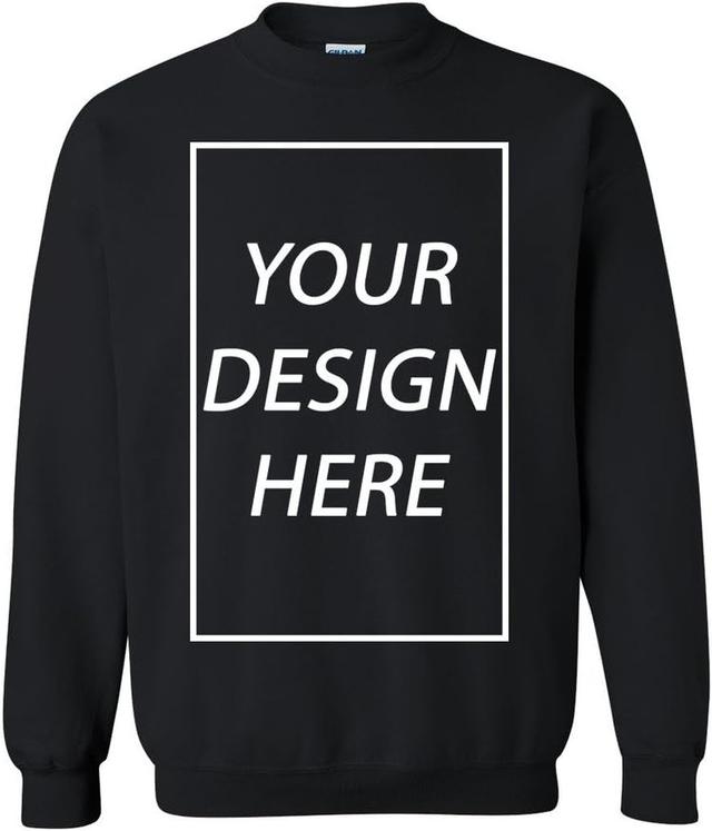 Product image of Add Your Own Text Design Custom Personalized Crewneck Sweatshirt