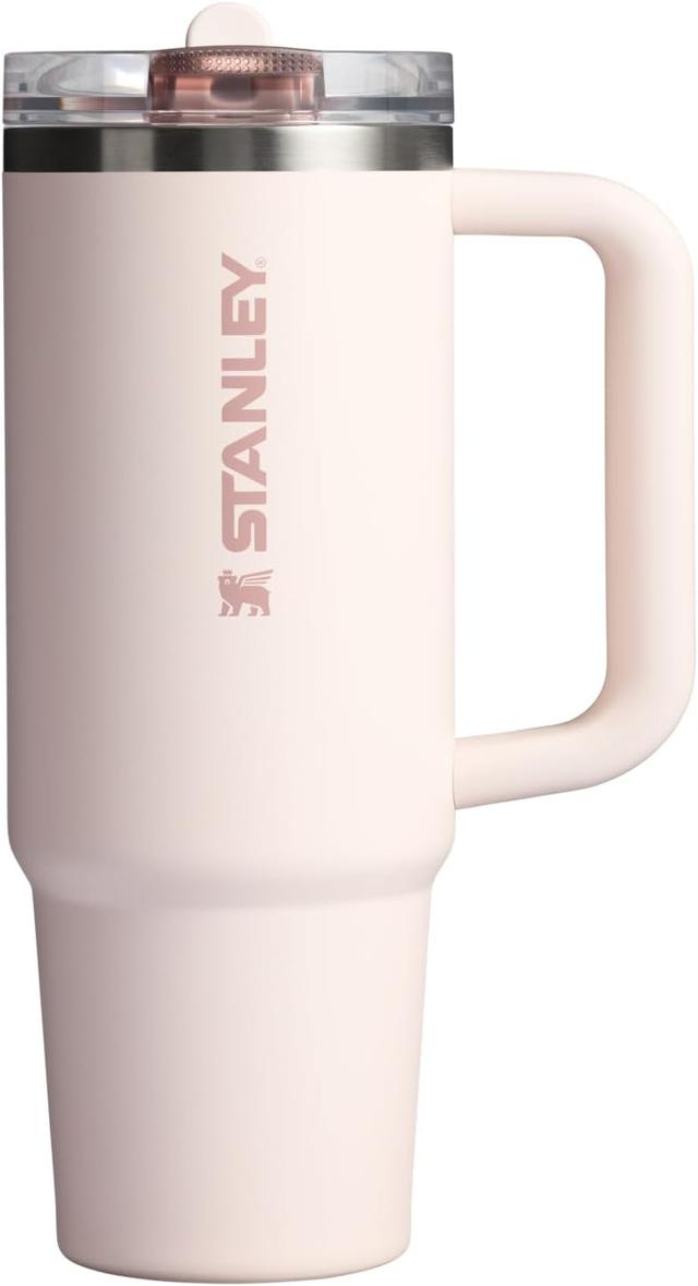 Product image of Stanley Quencher ProTour Flip Straw Tumbler with Leakproof Lid 30 oz | Built-In Straw & Handle | Cupholder Compatible for Travel | Insulated Stainless Steel Cup | BPA-Free | Rose Quartz