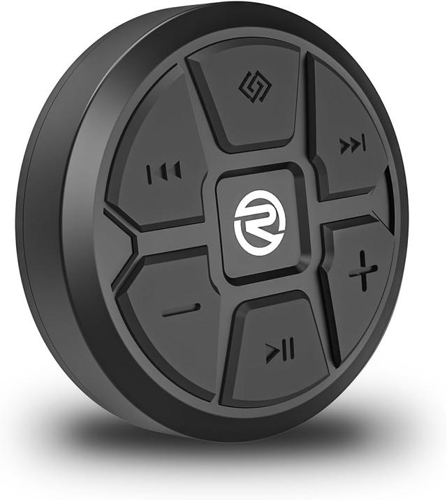 Product image of Recoil Waterproof Bluetooth Media Button Steering Wheel Remote Control for Car Bike Motorbike Boat Powersports Compatible iPhone 16 Pro/16 Samsung Galaxy or Any Android Device