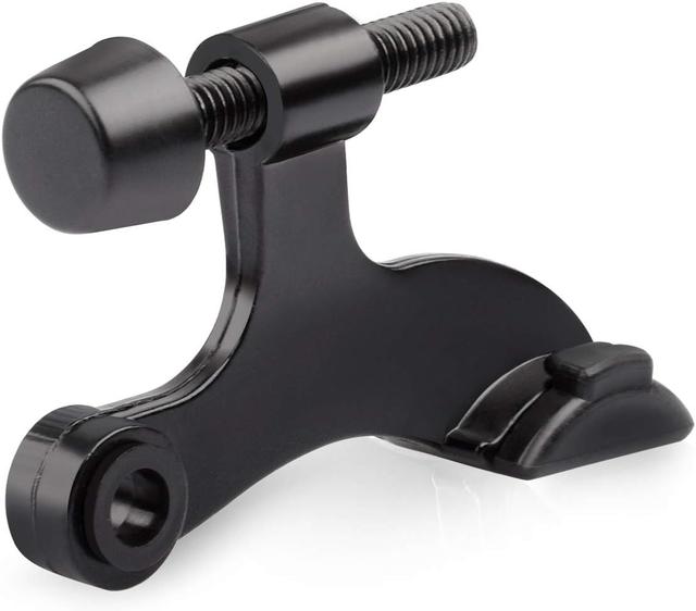 Product image of HOMOTEK 8 Pack Hinge Pin Black Door Stopper,Adjustable Deluxe Heavy Duty Door Stopper 2-1/2"x1-3/4”,with Black Rubber Bumper Tips