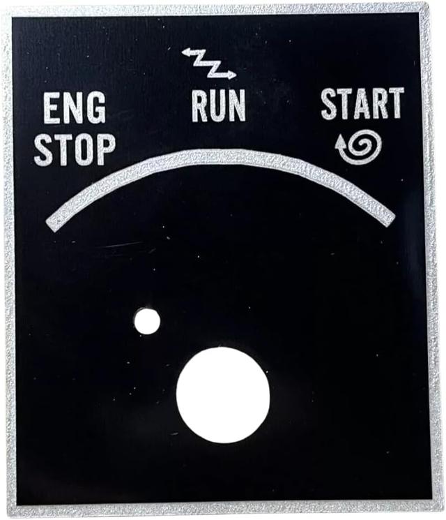 Product image of M998 HMMWV 1 1/4TON 12338475 Ignition Instruction Sticker Plate 5583653 9905-01-203-9996