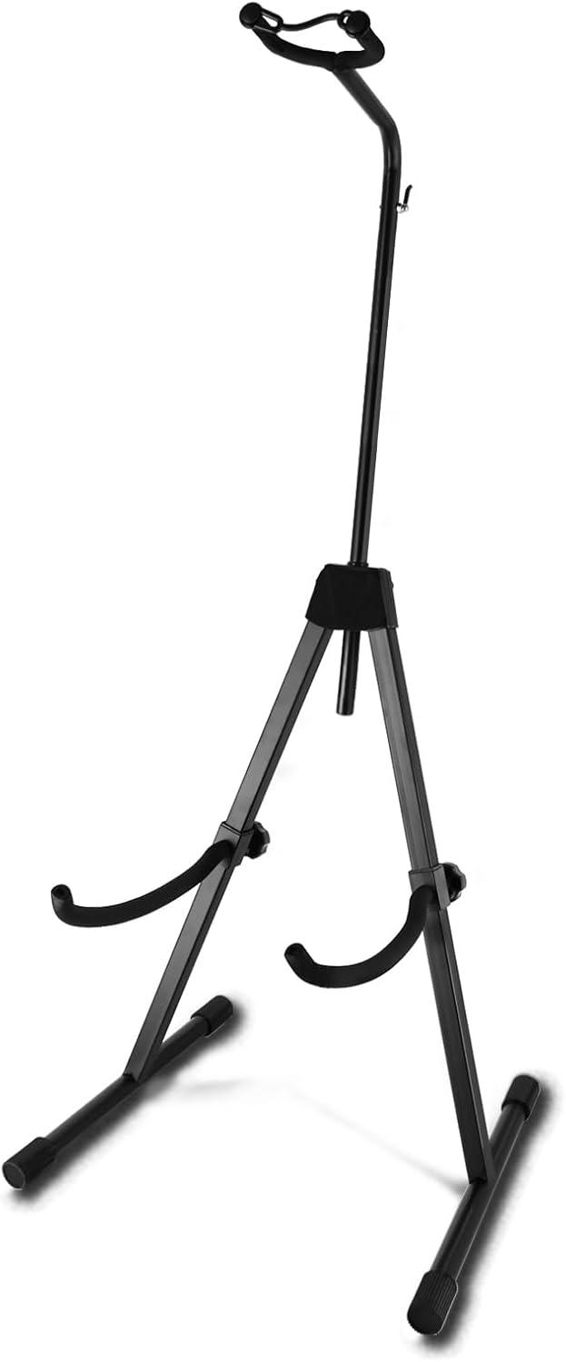 Product image of EASTROCK Double Bass Stand - Sturdy and Portable for Upright Bass, Violin, Cello, Fiddle, and Contrabass - Versatile Adjustable Folding Stand (Black)