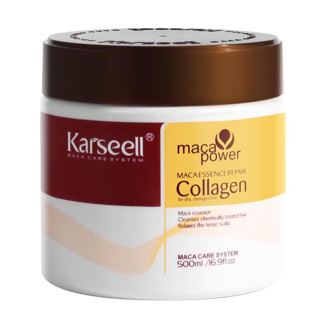 Product image of Karseell Collagen Hair Treatment Deep Repair Conditioning Argan Oil Collagen Hair Mask Essence for Dry Damaged Hair All Hair Types 16.90 oz 500ml