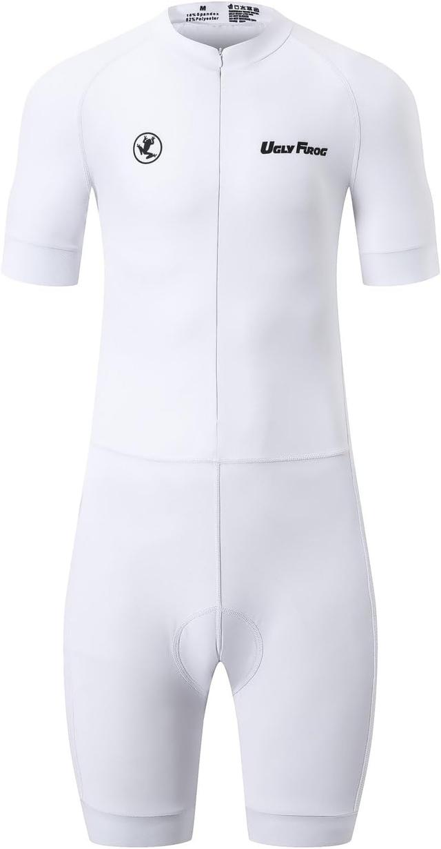 Product image of UGLY FROG Men's Triathlon Suit Short Sleeve Top+Short Legs Skinsuit Padded Quick-Dry Swim Bike Run with Pockets