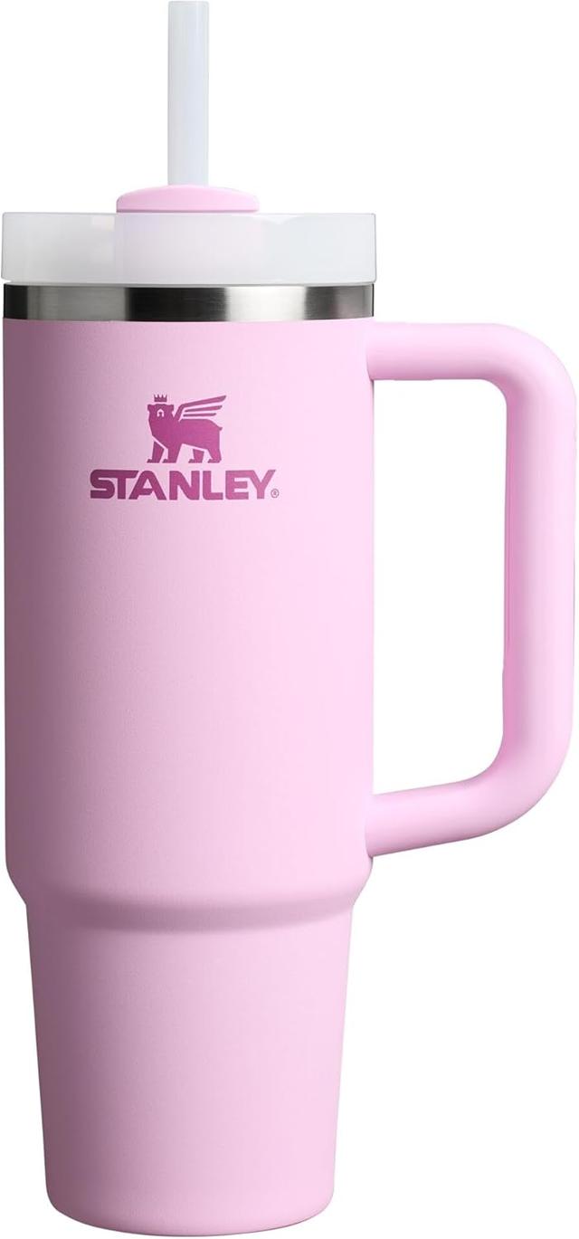Product image of Stanley Quencher H2.0 Tumbler with Handle and Straw 30 oz | Flowstate 3-Position Lid | Cup Holder Compatible for Travel | Insulated Stainless Steel Cup | BPA-Free | Cherry Blossom