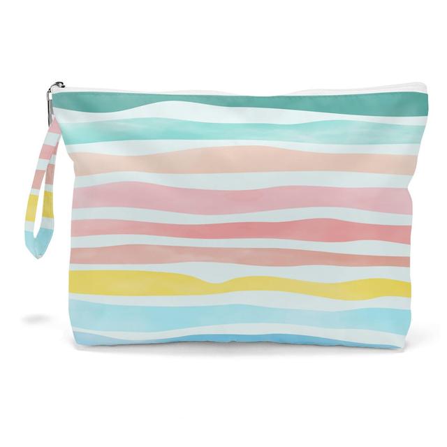 Product image of Fokongna Wet Dry Bag, Wet Bag for Swimsuit Travel Beach Bag, Diaper Bag Toiletry Bag Waterproof Large Makeup Bag, Zipper Pouch for Women Girls Sister Friends Wet Bag Starfish Sea Beach rainbow Gifts
