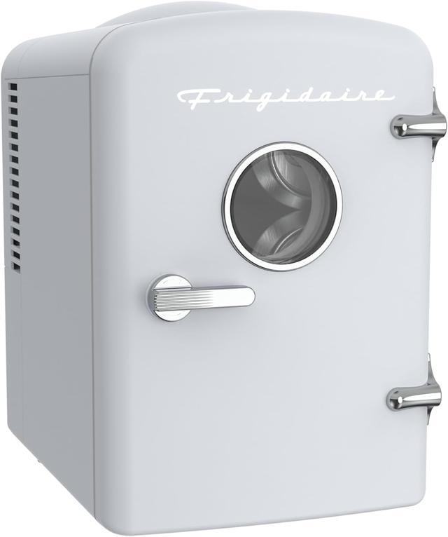 Product image of Frigidaire EFMIS129-WHITE, Mini Portable Fridge, 4 Litres Capacity, Chills Six 12oz Cans, 100% Freon-Free & Eco Friendly, Beverage Cooler- White