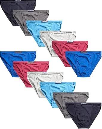 Product image of U.S. Polo Assn. Mens Bikini Underwear - 12 Pack String & Classic Cut Mens Briefs (Sizes S-3XL)