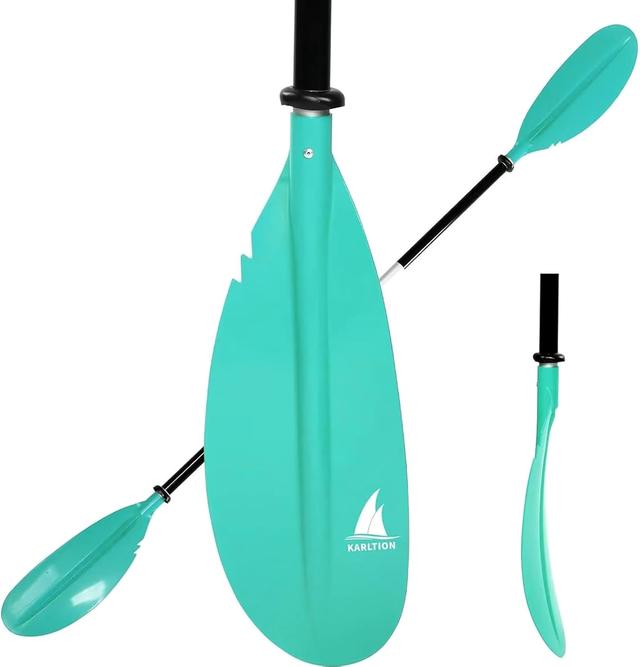 Product image of Kayak Paddle - Adjustable 2 Pieces Aluminum Alloy Shaft with Glass Fiber Blade for Surfing,Oar Fishing Easy Packable Travel