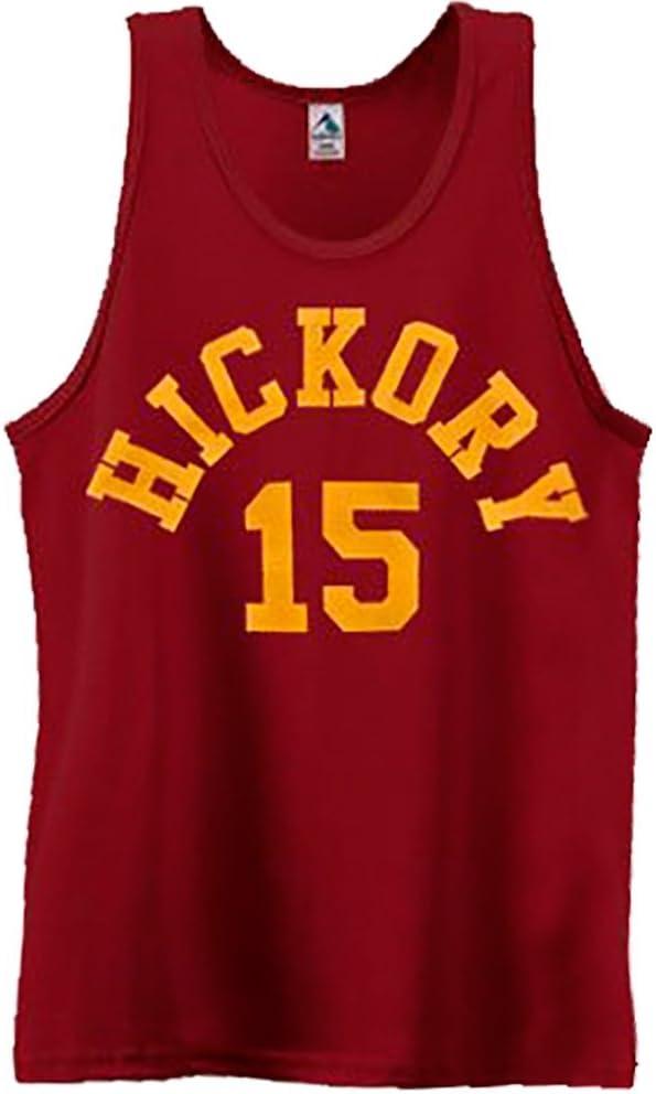 Product image of Hoosiers Hickory High School 15 Basketball Costume Burgundy Jersey Tank Top
