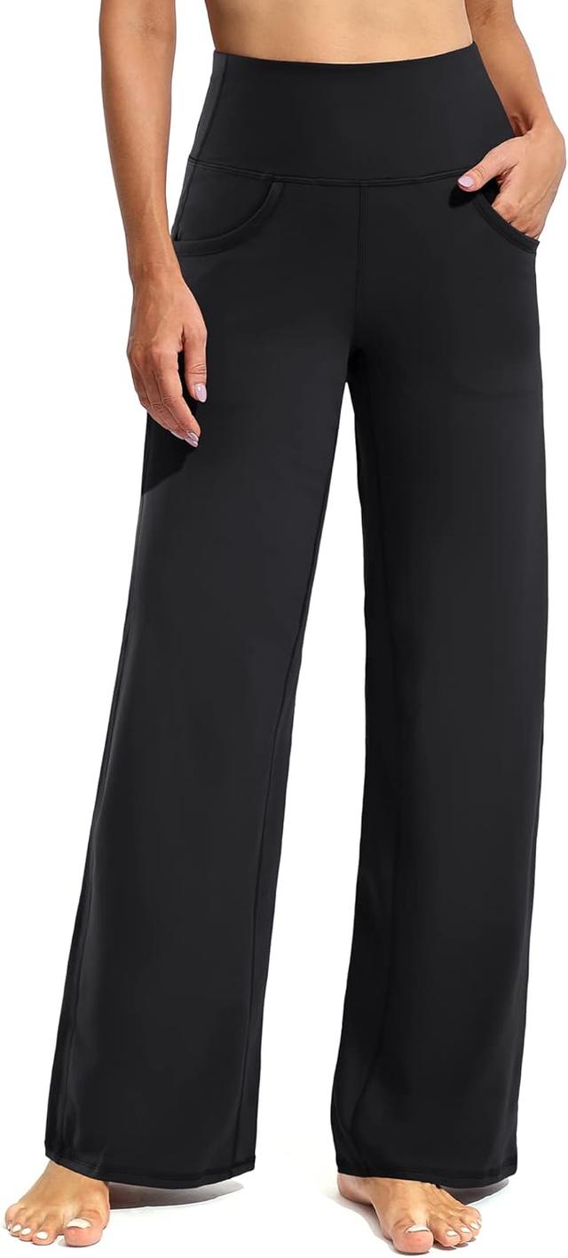 Product image of Promover Wide Leg Pants Woman Yoga Pants with Pockets Stretch Loose Casual Lounge Sweatpants Petite/Regular/Tall