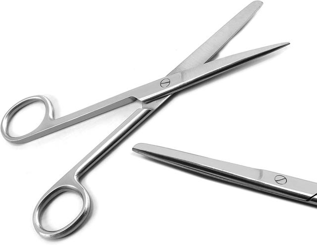 Product image of Professional Dental Medical Scissors | Trimming Cutting Nursing Stitch Suture Veterinary | Tissue Instruments Tools (Dressing Scissor Large)